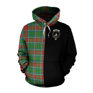 Muirhead Tartan Cotton Hoodie with Family Crest and Half Of Me Style Pullover Hoodie XS - Tartan Vibes Clothing