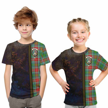 Muirhead Tartan Family Crest Kid T-Shirt Alba Gu Brath Be Brave Lion Ancient Style