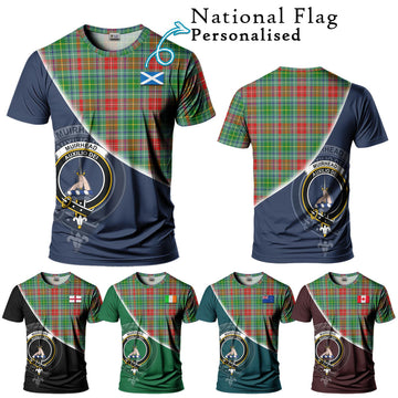 Muirhead Tartan T-Shirt with Personalised National Flag and Family Crest Half Style Kid's Shirt - Tartan Vibes Clothing
