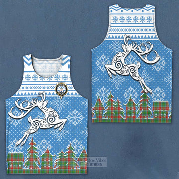Muirhead Clan Christmas Men's Tank Top Celtic Reindeer Style Men - Tartan Vibes Clothing