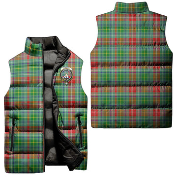 Muirhead Tartan Sleeveless Puffer Jacket with Family Crest Unisex - Tartan Vibes Clothing