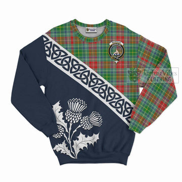 Muirhead Tartan Sweatshirt Featuring Thistle and Scotland Map Unisex - Tartan Vibes Clothing