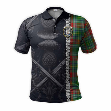 Muirhead Tartan Polo Shirt with Family Crest Cross Sword Thistle Celtic Vibes Kid - Tartan Vibes Clothing