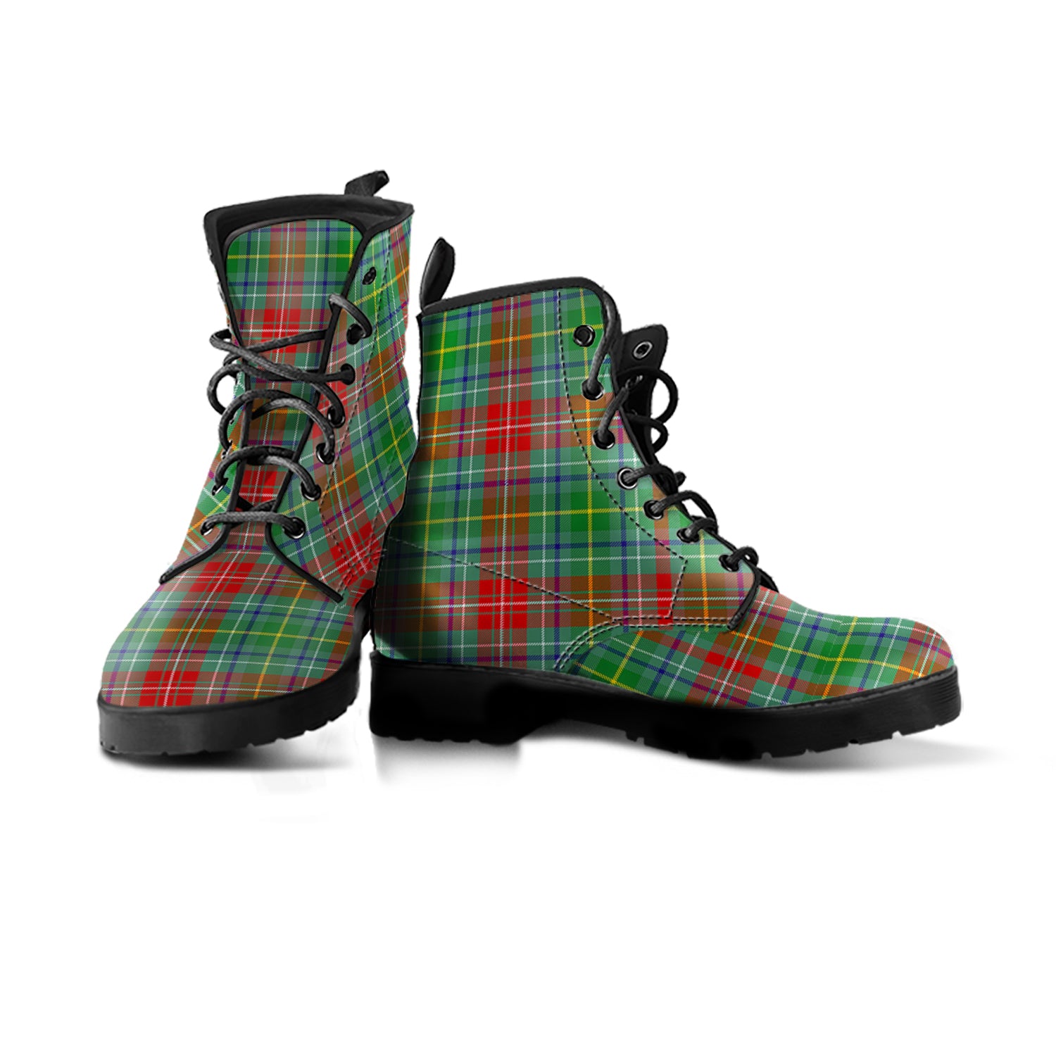Muirhead Tartan Leather Boots Men' Boots - Tartan Vibes Clothing