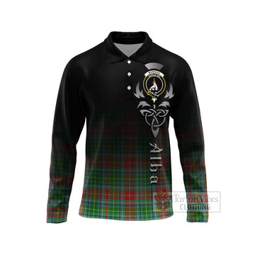 Muirhead Tartan Long Sleeve Polo Shirt Featuring Alba Gu Brath Family Crest Celtic Inspired Unisex - Tartan Vibes Clothing