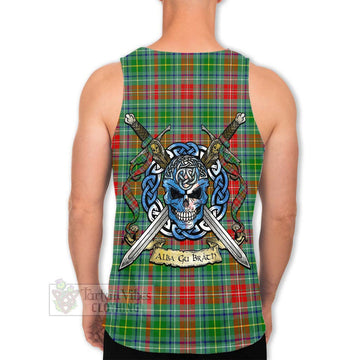 Muirhead Tartan Men's Tank Top with Family Crest Celtic Skull Style Men - Tartan Vibes Clothing