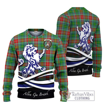 Muirhead Tartan Ugly Sweater with Alba Gu Brath Regal Lion Emblem Unisex - Tartan Vibes Clothing