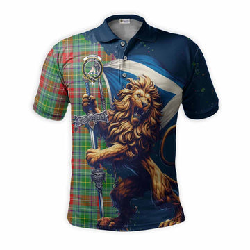 Muirhead Tartan Family Crest Men's Polo Shirt with Scottish Majestic Lion Kid - Tartan Vibes Clothing