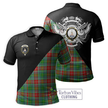 Muirhead Tartan Polo Shirt with Family Crest and Military Logo Style Kid - Tartan Vibes Clothing