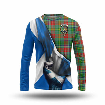 Muirhead Tartan Long Sleeve T-Shirt with Family Crest Scotland Patriotic Style Unisex - Tartan Vibes Clothing