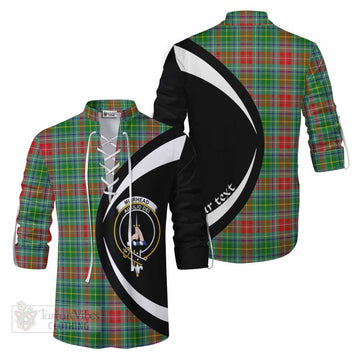 Muirhead Tartan Ghillie Kilt Shirt with Family Crest Circle Style Men - Tartan Vibes Clothing