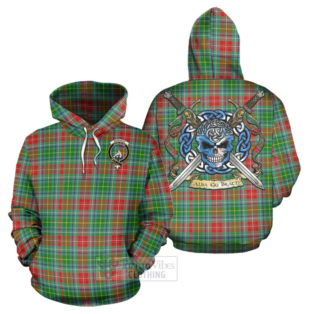 Muirhead Tartan Hoodie with Family Crest Celtic Skull Style Zip Hoodie - Tartan Vibes Clothing