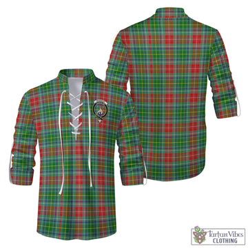 Muirhead Tartan Men's Scottish Traditional Jacobite Ghillie Kilt Shirt with Family Crest Men - Tartan Vibes Clothing
