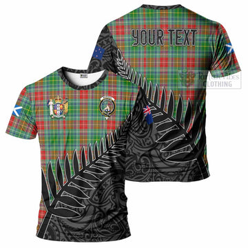Muirhead Crest Tartan T-Shirt with New Zealand Silver Fern Half Style Kid's Shirt - Tartan Vibes Clothing