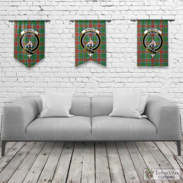 Muirhead Tartan Gonfalon, Tartan Banner with Family Crest Rectangle - Tartan Vibes Clothing