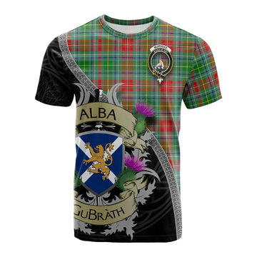 Muirhead Tartan Family Crest Cotton T-shirt Lion Rampant Royal Thistle Shield Celtic Inspired Kid's Shirt - Tartan Vibes Clothing