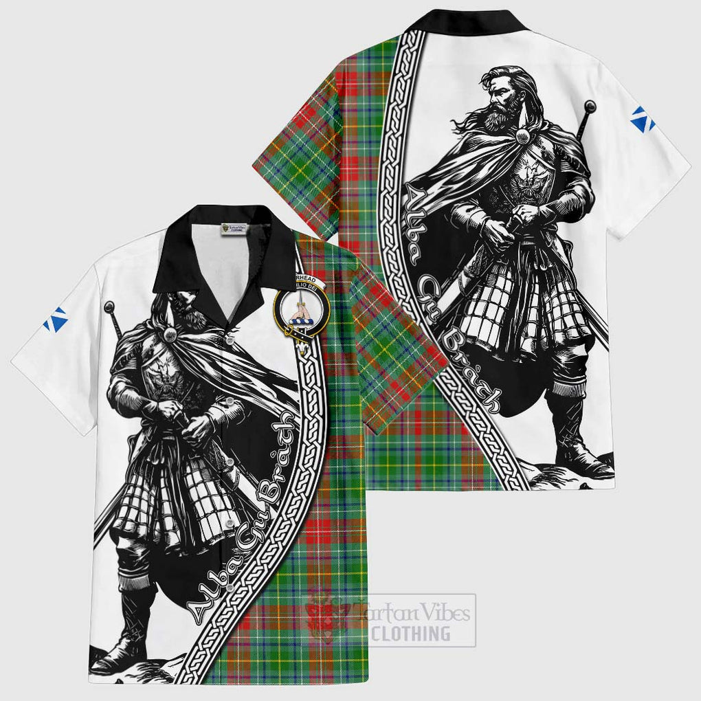 Muirhead Tartan Clan Crest Hawaiian Shirt with Highlander Warrior Celtic Style Kid - Tartan Vibes Clothing