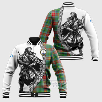 Muirhead Tartan Clan Crest Baseball Jacket with Highlander Warrior Celtic Style Unisex - Tartan Vibes Clothing
