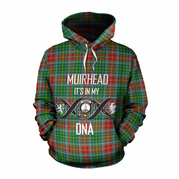 Muirhead Tartan Cotton Hoodie with Family Crest DNA In Me Style Pullover Hoodie XS - Tartan Vibes Clothing