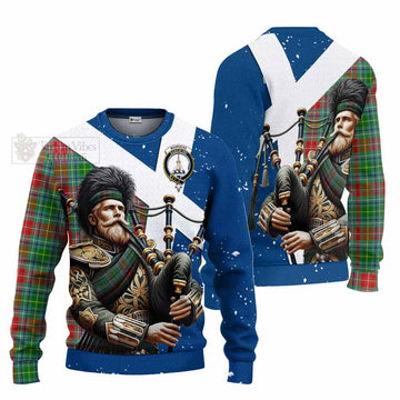 Muirhead Tartan Knitted Sweater with Family Crest Scottish Bagpiper Vibes Unisex - Tartan Vibes Clothing