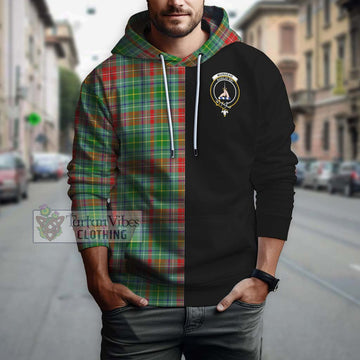 Muirhead Tartan Hoodie with Family Crest and Half Of Me Style Zip Hoodie - Tartan Vibes Clothing