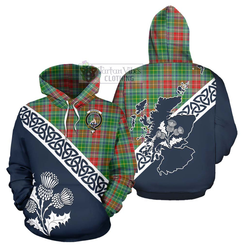 Muirhead Tartan Hoodie Featuring Thistle and Scotland Map Zip Hoodie - Tartan Vibes Clothing