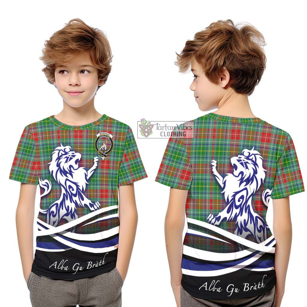 Muirhead Tartan Kid T-Shirt with Alba Gu Brath Regal Lion Emblem Youth XL Size14 - Tartan Vibes Clothing