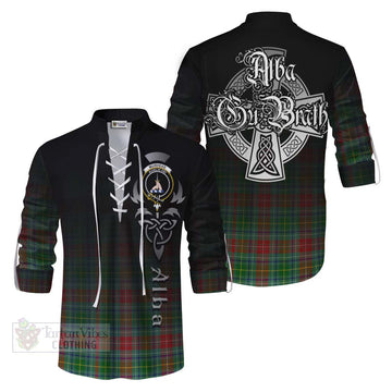 Muirhead Tartan Ghillie Kilt Shirt Featuring Alba Gu Brath Family Crest Celtic Inspired Men - Tartan Vibes Clothing