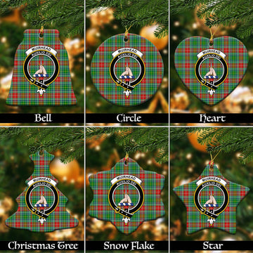 Muirhead Tartan Christmas Ceramic Ornaments with Family Crest Ceramic - Tartan Vibes Clothing