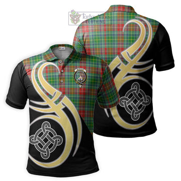 Muirhead Tartan Polo Shirt with Family Crest and Celtic Symbol Style Kid - Tartan Vibes Clothing