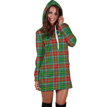 Muirhead Tartan Hoodie Dress with Family Crest - Tartan Vibes Clothing