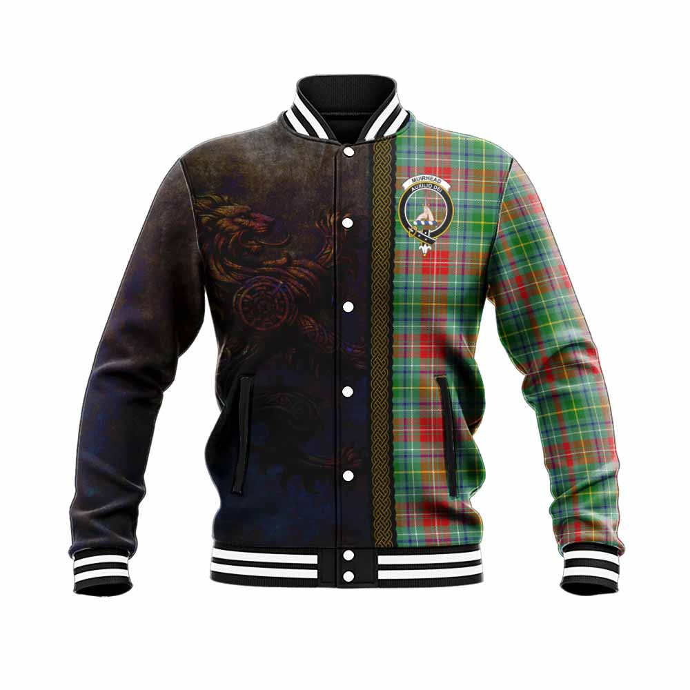 Muirhead Tartan Family Crest Baseball Jacket Alba Gu Brath Be Brave Lion Ancient Style Unisex - Tartan Vibes Clothing