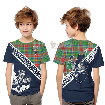 Muirhead Tartan Kid T-Shirt Featuring Thistle and Scotland Map Youth XL Size14 - Tartan Vibes Clothing