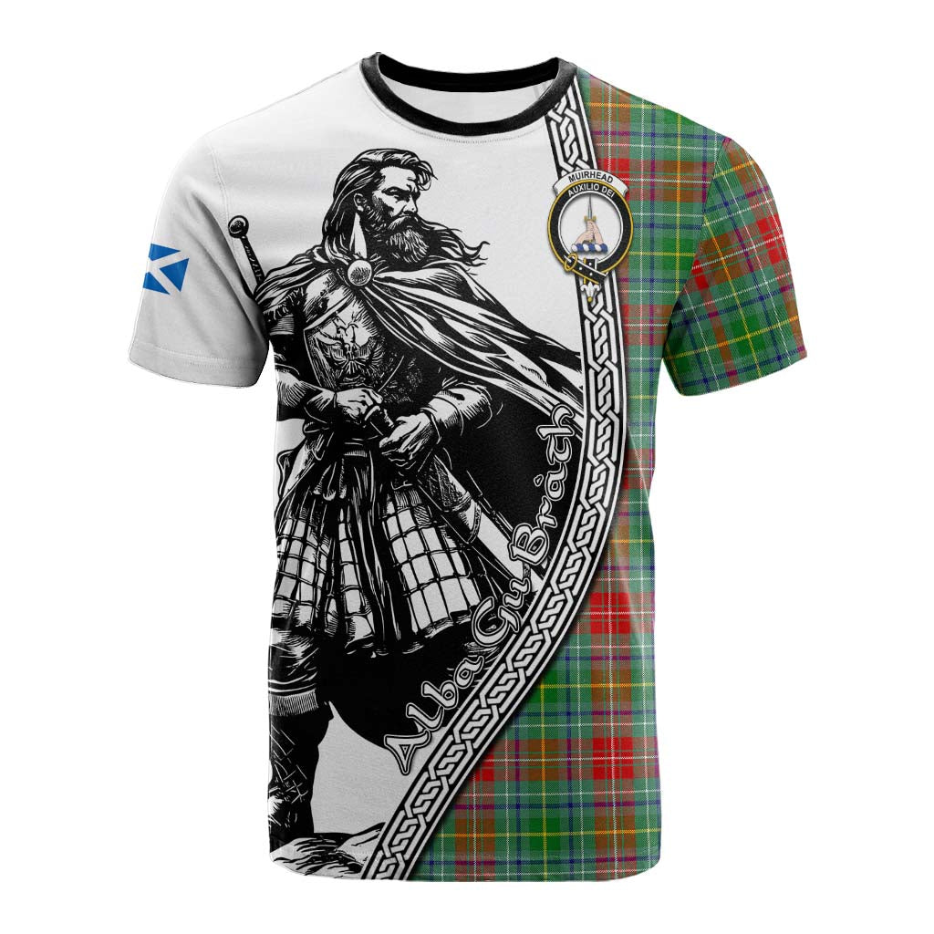 Muirhead Tartan Clan Crest Cotton T-shirt with Highlander Warrior Celtic Style Kid's Shirt - Tartan Vibes Clothing