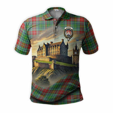 Tartan Vibes Clothing Muirhead Tartan Family Crest Polo Shirt with Scottish Ancient Castle Stype