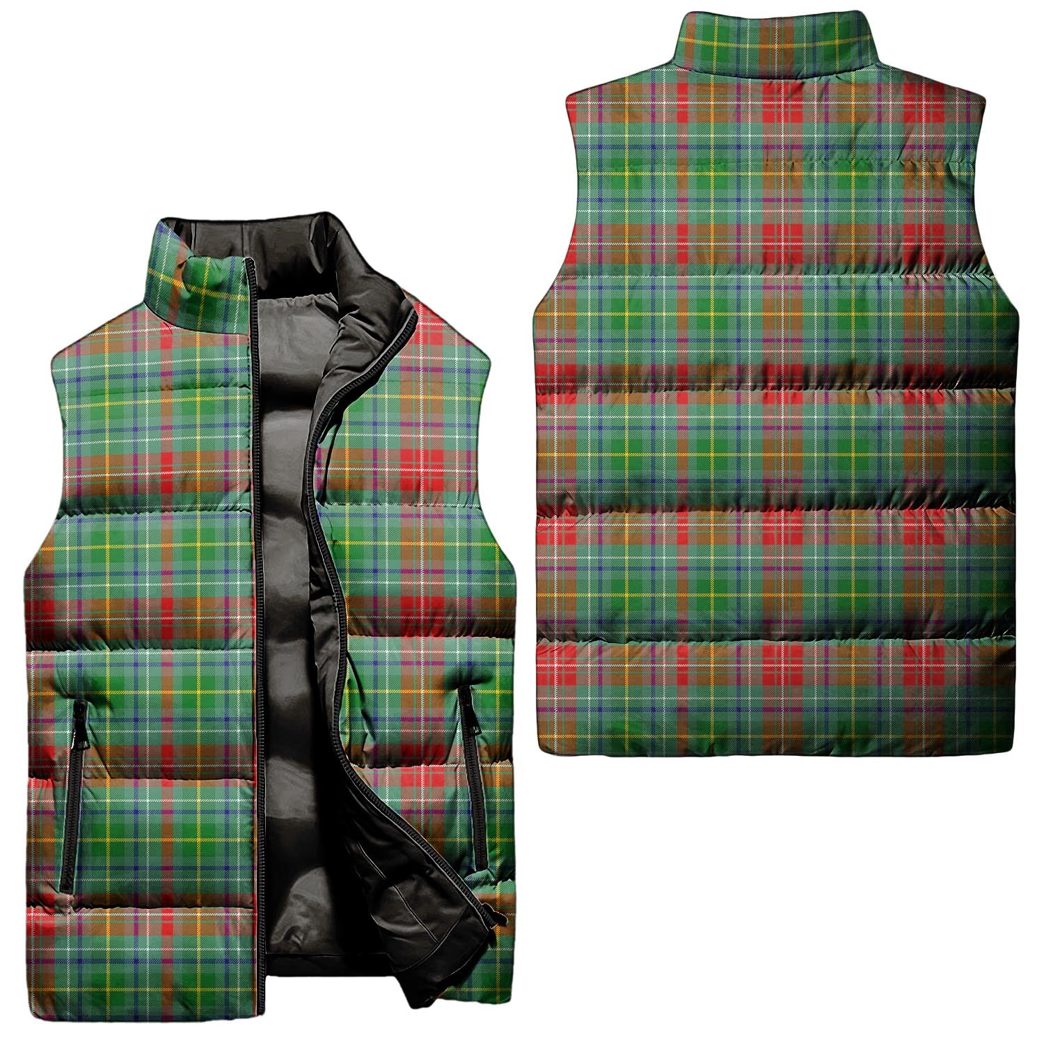 Muirhead Tartan Sleeveless Puffer Jacket Unisex - Tartan Vibes Clothing