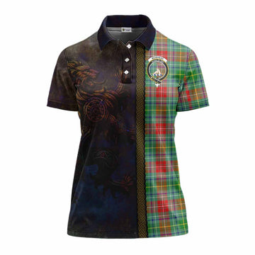 Muirhead Tartan Family Crest Women's Polo Shirt Alba Gu Brath Be Brave Lion Ancient Style
