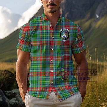 Muirhead Tartan Cotton Hawaiian Shirt with Family Crest Kid - Tartan Vibes Clothing