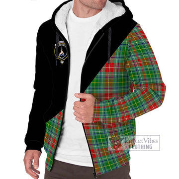 Muirhead Tartan Sherpa Hoodie with Family Crest and Military Logo Style Unisex S - Tartan Vibes Clothing