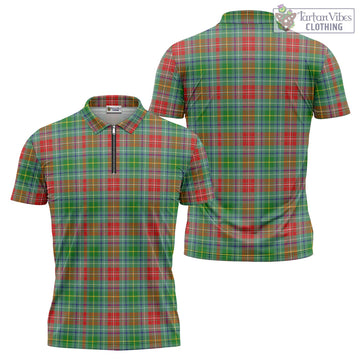 Muirhead Tartan Zipper Polo Shirt Unisex - Tartan Vibes Clothing
