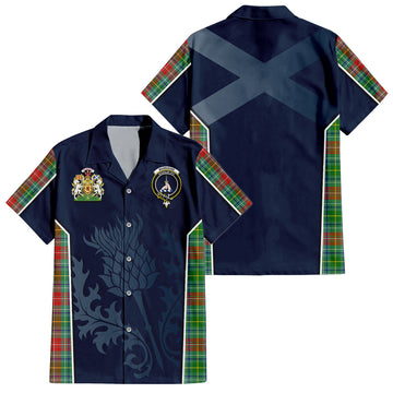 Muirhead Tartan Hawaiian Shirt with Family Crest and Scottish Thistle Vibes Sport Style Kid - Tartan Vibes Clothing