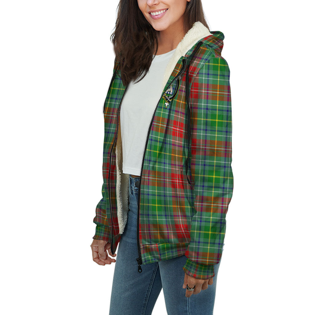 Muirhead Tartan Sherpa Hoodie with Family Crest Unisex - Tartan Vibes Clothing