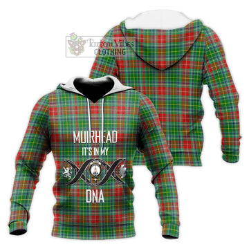 Muirhead Tartan Knitted Hoodie with Family Crest DNA In Me Style Unisex Knitted Pullover Hoodie - Tartan Vibes Clothing