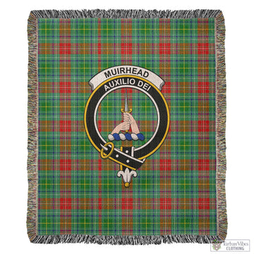 Muirhead Tartan Woven Blanket with Family Crest