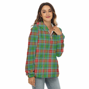 Muirhead Tartan Women's Borg Fleece Hoodie with Half Zip Female - Tartan Vibes Clothing