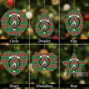 Muirhead Tartan Christmas Aluminium Ornament with Family Crest Aluminium - Tartan Vibes Clothing