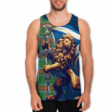 Muirhead Tartan Family Crest Men's Tank Top with Scottish Majestic Lion Men - Tartan Vibes Clothing