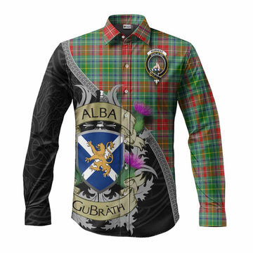 Muirhead Tartan Family Crest Long Sleeve Button Shirt Lion Rampant Royal Thistle Shield Celtic Inspired Men's Shirt S - Tartan Vibes Clothing