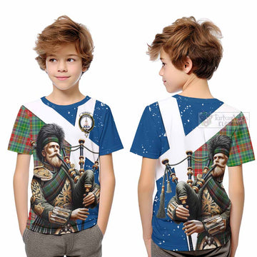 Muirhead Tartan Kid T-Shirt with Family Crest Scottish Bagpiper Vibes Youth XL Size14 - Tartan Vibes Clothing