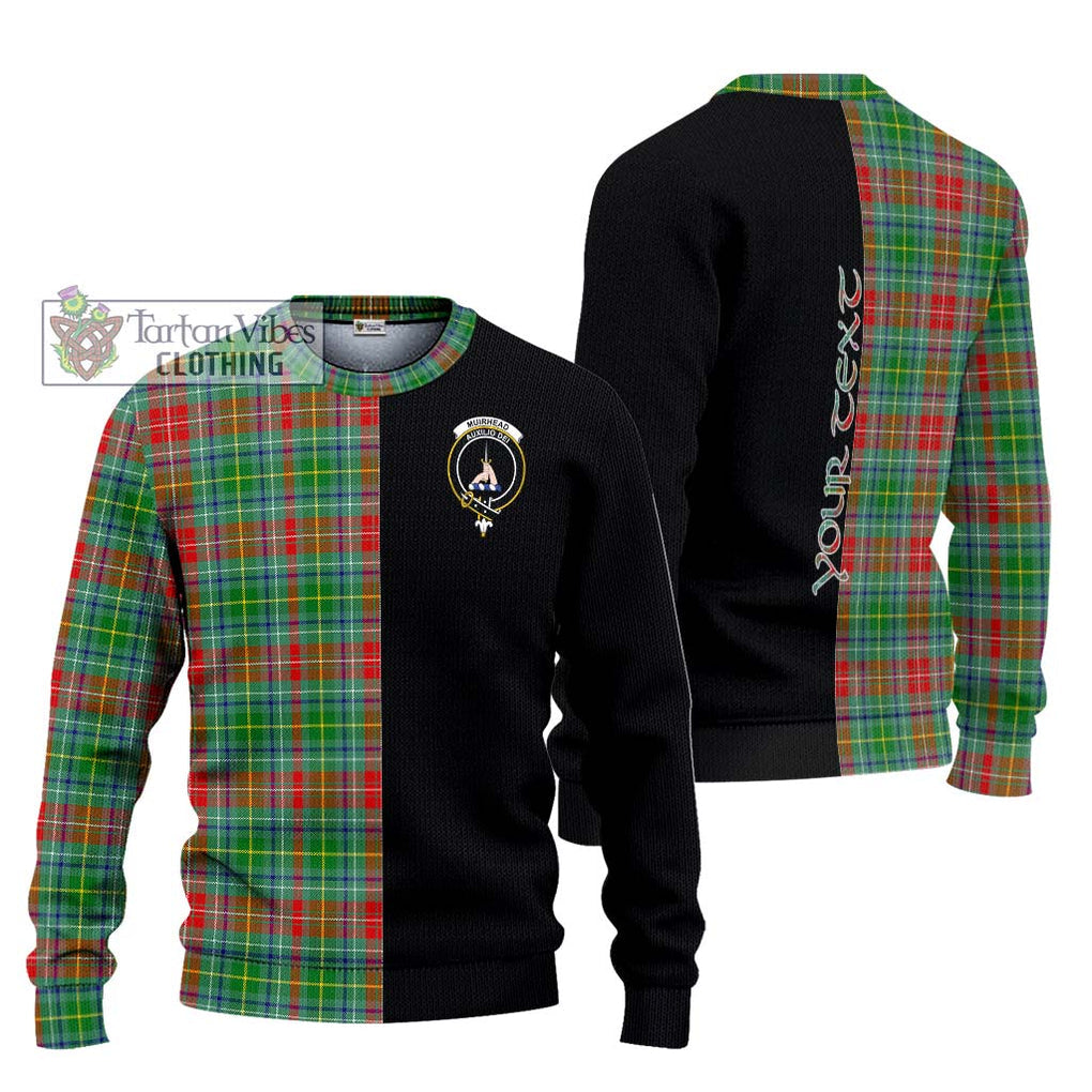 Muirhead Tartan Ugly Sweater with Family Crest and Half Of Me Style Unisex - Tartan Vibes Clothing